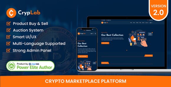 CrypLab v2.0 Nulled – Crypto Marketplace Platform Script