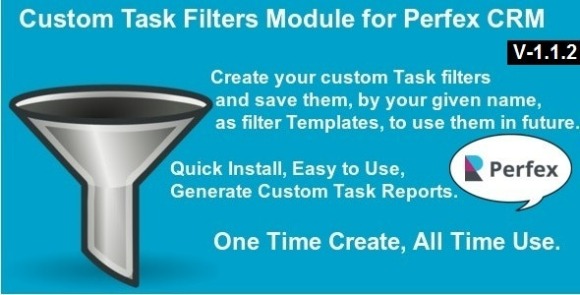 Custom Task Filters Module for Perfex CRM v1.1.2 – Addon