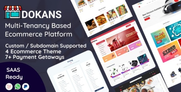 DOKANS v3.0 – Multitenancy Based Ecommerce Platform (SAAS) Nulled PHP Script