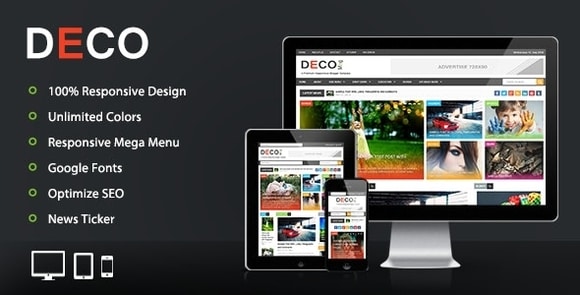 Deco Mag v1.1 – Responsive Magazine Blogger Template Free
