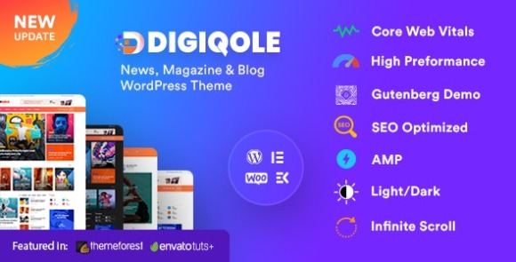 Digiqole v2.0.2 – News Magazine WordPress Theme Free