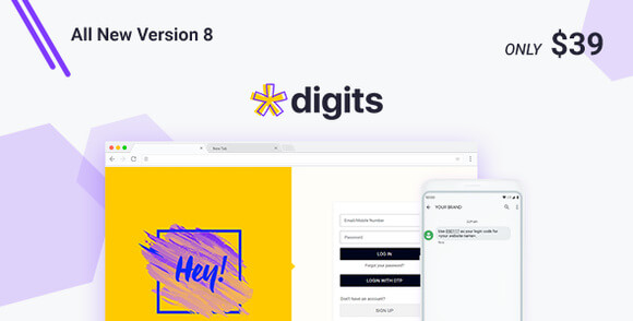 Digits v8.4.7 Nulled – WordPress Mobile Phone Number OTP Signup and Login Form Plugin