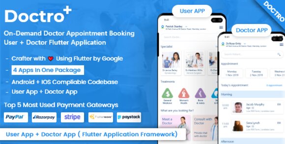 Doctro v10.0.0 Nulled – On-Demand Doctor Appointment Booking SaaS Marketplace Business Model Script