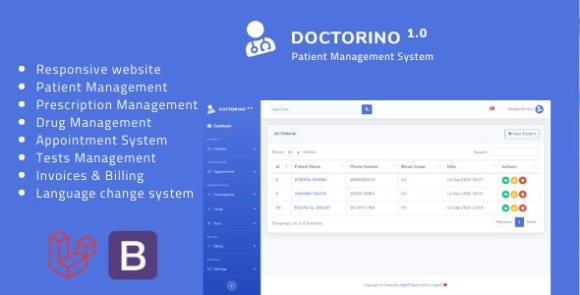Doctorino v1.0 – Doctor Chamber Management System PHP Script