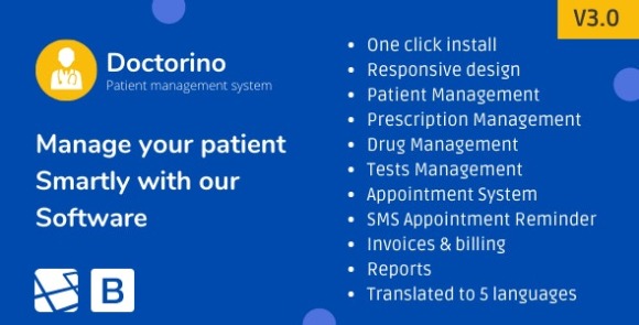 Doctorino v3.1 – Doctor Chamber / Patient Management System Script