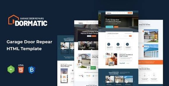 Dormatic – Garage Door Repair HTML Template