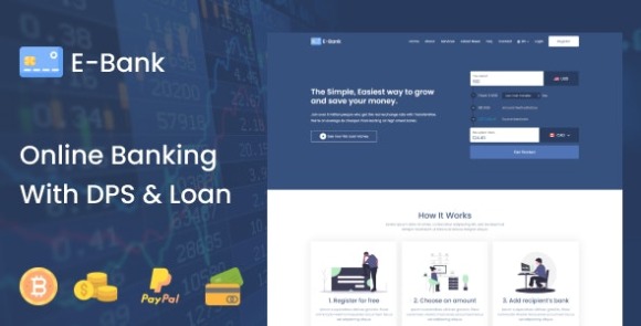 E-Bank v1.2 – Complete Online Banking System With DPS & Loan Management Software