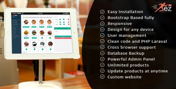 Easy POS and Restaurant Solution with Hold Tables PHP Script