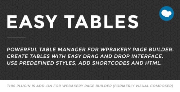 Easy Tables v2.0.2 – Table Manager for WPBakery Page Builder Addon