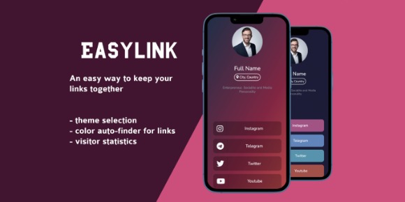 EasyLink v1.0 – Social Media Links | Color Guesser PHP Script