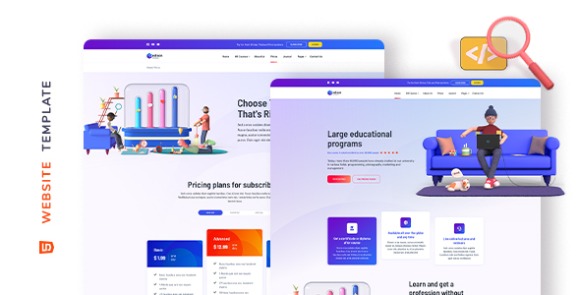 Edison v1.1 – Online Education Website Template Free