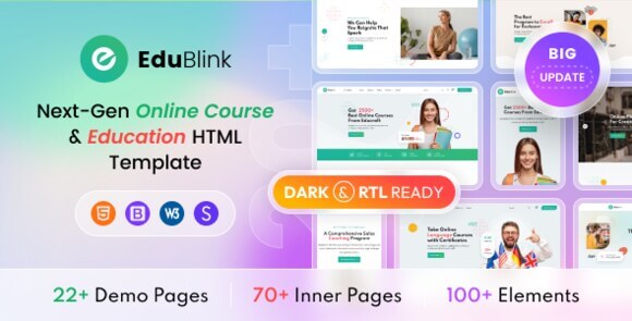 EduBlink v0.1.10 – The Next-Gen Education HTML Template