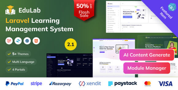 Edulab LMS v2.1 Nulled – Laravel Learning Management System with Tailwind CSS