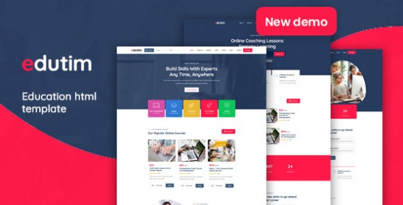 Edutim v1.5 – Education LMS HTML Template Free