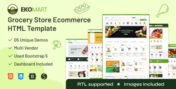 Ekomart – eCommerce HTML Template + RTL