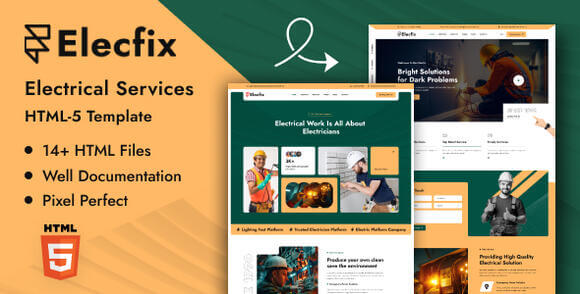 Elecfix – Electrical Services HTML Template