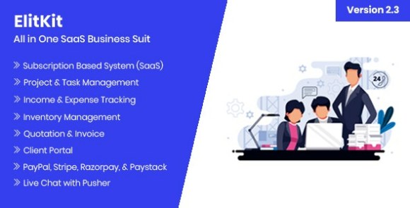 ElitKit v2.3 – All In One SaaS Business Suit PHP Script