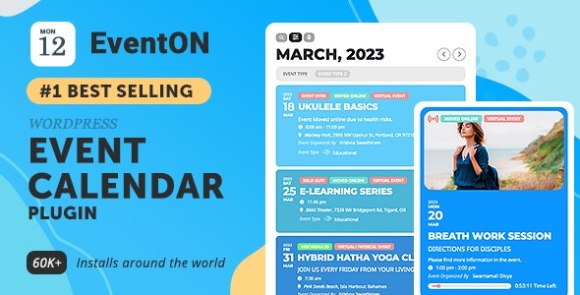 EventON v4.4 – WordPress Virtual Event Calendar Plugin Free