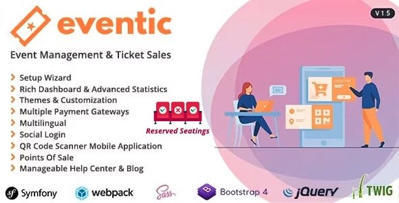 Eventic v1.5 – Ticket Sales and Event Management System Script