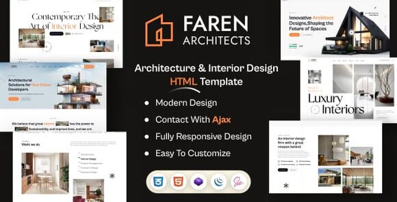 Faren – Architecture & Interior Design HTML Template