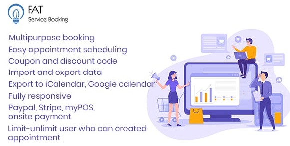 Fat Services Booking v4.8 – Automated Booking and Online Scheduling WordPress Plugin