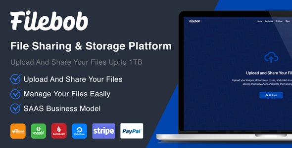 Filebob v1.8 Nulled – File Sharing And Storage Platform (SAAS) PHP Script