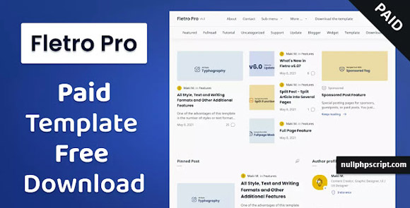 Fletro Pro All-Bundle v5.5 – Responsive Premium Blogger Template