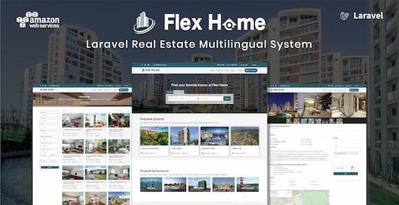 Flex Home v2.55.9 Nulled – Laravel Real Estate Multilingual System Script