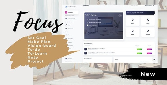 Focus v1.0 – Productivity Management Tool PHP Script