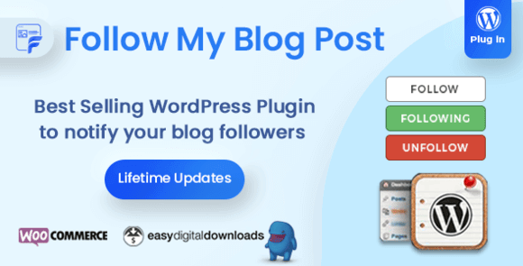 Follow My Blog Post v2.4.2 – WordPress / WooCommerce Plugin