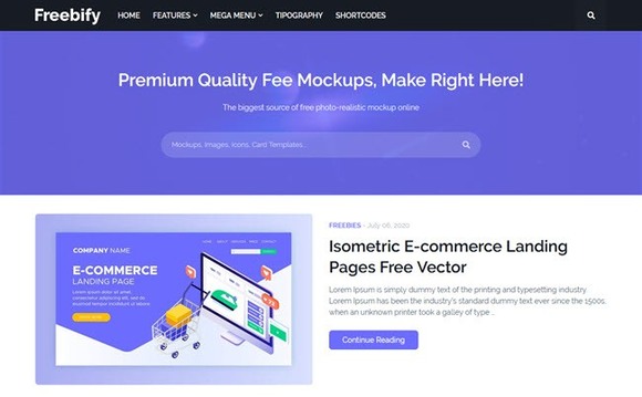 Freebify v1.3.0 Premium – Responsive Blogger Template