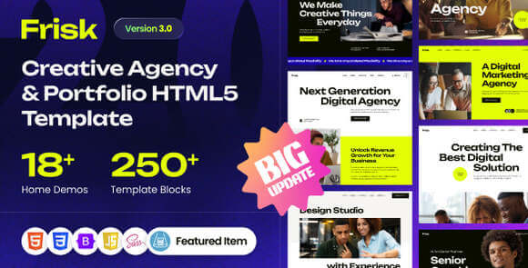 Frisk v1.3 – Creative Agency & Portfolio Template