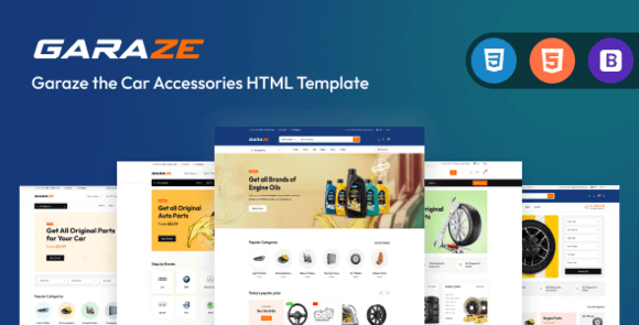 Garaze – Car Accessories HTML Template