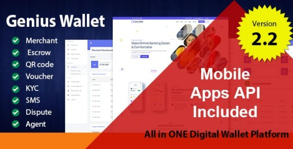 Genius Wallet v3.0 Nulled – Advanced Wallet CMS with Payment Gateway API Script