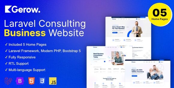 Gerow v1.7.0 Nulled – Business Consulting Laravel Script