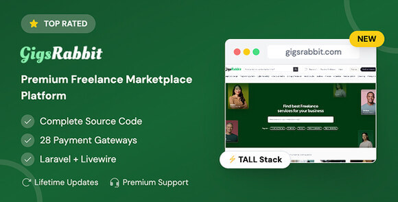 GigsRabbit v1.0 – Premium Freelance Marketplace Platform Script