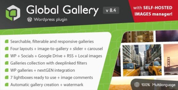 Global Gallery v10.0.1 – WordPress Responsive Gallery Plugin