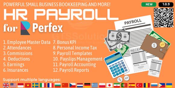 HR Payroll Module for Perfex CRM v1.0.9 – Addon