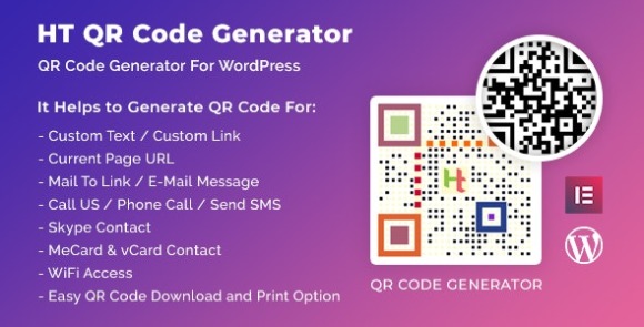 HT QR Code Generator v2.3.7 – WordPress Plugin