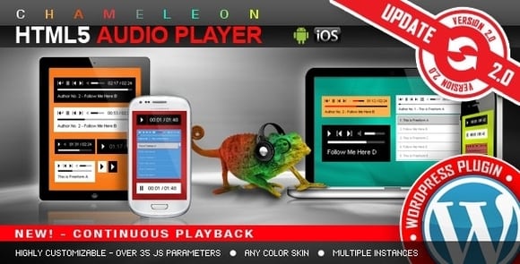HTML5 Audio Player WordPress Plugin v3.3 – Codecanyon
