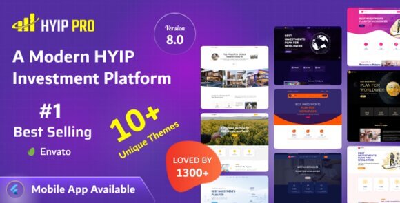 HYIP PRO v8.0 Nulled – A Modern HYIP Investment Platform Script