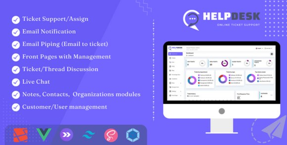 HelpDesk Pro v5.1.0 Nulled – Comprehensive Online Ticketing and Support Management System Script
