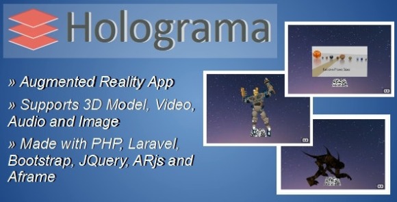 Holograma v2.2 – Augmented Reality Builder App – PHP Script