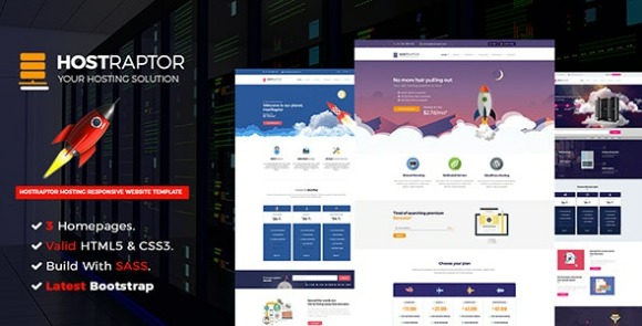 Host Raptor v1.0 – Hosting Domain HTML5 Template