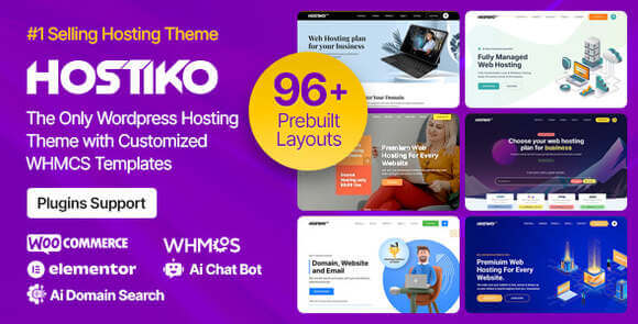Hostiko v94.3.4 – Hosting WordPress & WHMCS Theme