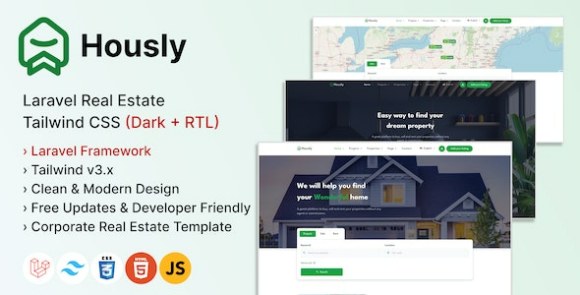 Hously v1.7.4 – Laravel Real Estate Multilingual System PHP Script