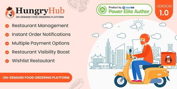 HungryHub v1.0 Nulled – On Demand Food Ordering Platform PHP Script