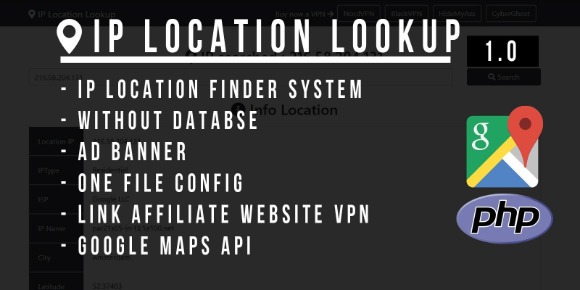 IP Location Lookup PHP Script v1.1 Free