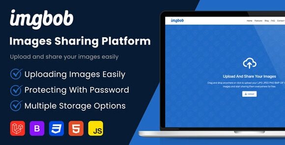 Imgbob v1.6 Nulled – Upload and Share Images Platform PHP Script