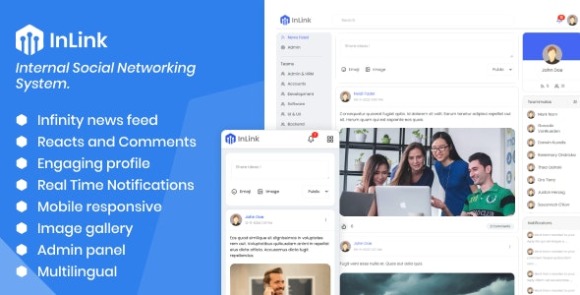 InLink v1.0 Nulled – Internal Social Networking System PHP Script